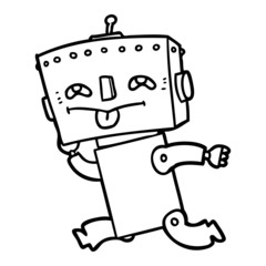 cartoon robot