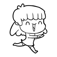 cartoon woman