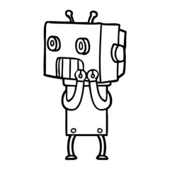 cartoon robot