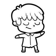 cartoon happy boy