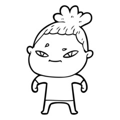 Fototapeta premium cartoon woman