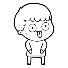 cartoon dumb kid