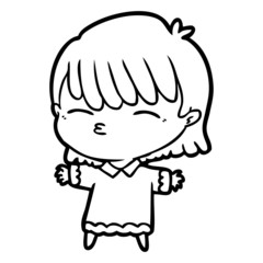 cartoon woman
