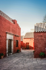 Interiors of the Santa Catalina Monastery, Arequipa, Peru