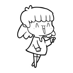 cartoon woman