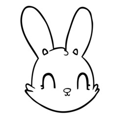 cartoon bunny face