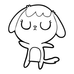 cute cartoon dog