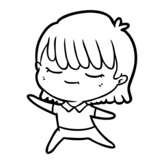 Obraz premium cartoon woman