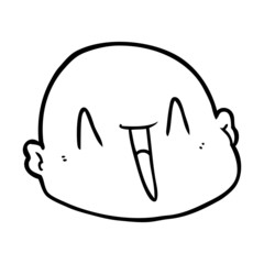 cartoon bald man