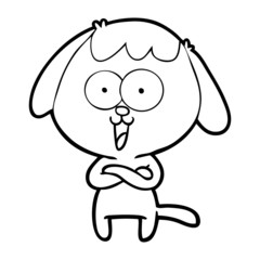 cute cartoon dog