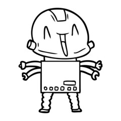 cartoon robot