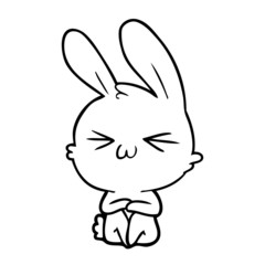 cute cartoon rabbit