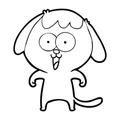 cute cartoon dog
