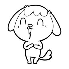 cute cartoon dog