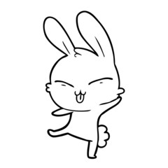 cute cartoon rabbit