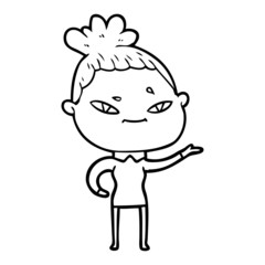cartoon woman