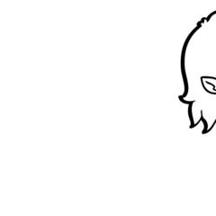 cartoon laughing vampire girl