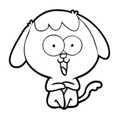 cute cartoon dog