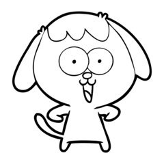 cute cartoon dog