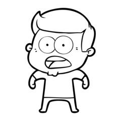 cartoon shocked man