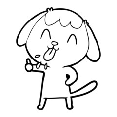 cute cartoon dog