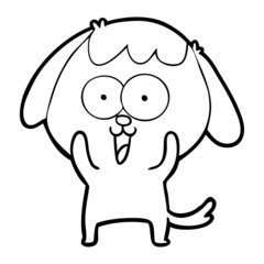 cute cartoon dog