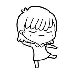 cartoon woman