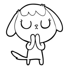 cute cartoon dog