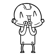 cartoon robot