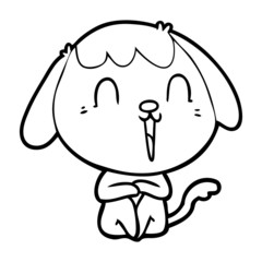 cute cartoon dog