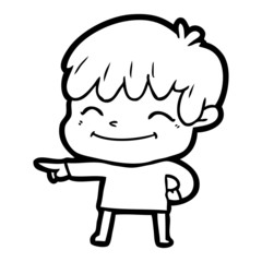 cartoon happy boy