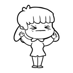 cartoon woman