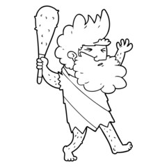 cartoon cave man