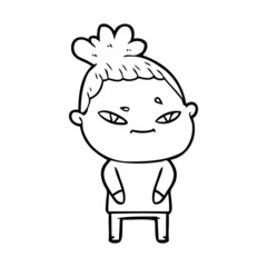 cartoon woman