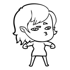 cartoon vampire girl