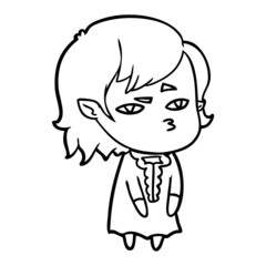 Obraz premium cartoon vampire girl