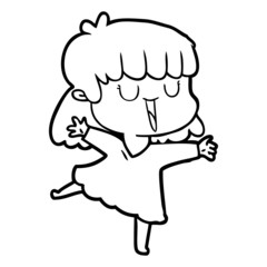 cartoon woman