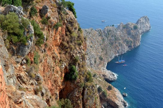 Alanya Kalesi'nden Akdeniz'e Bakış