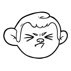 cartoon monkey face
