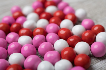 Valentines Day candy abstract style background