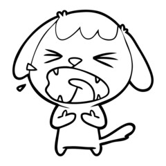 cute cartoon dog