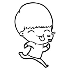 cartoon rude man