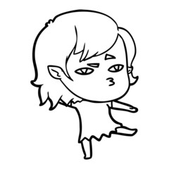 cartoon vampire girl