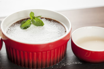 souffle served on a table in a restaurant