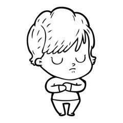 cartoon woman