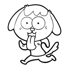 Obraz premium cute cartoon dog