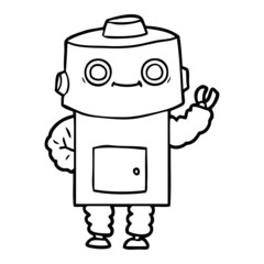 cartoon robot