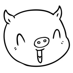 cartoon pig face