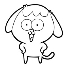 cute cartoon dog