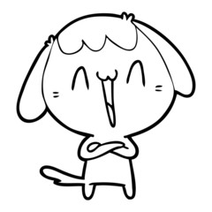 cute cartoon dog